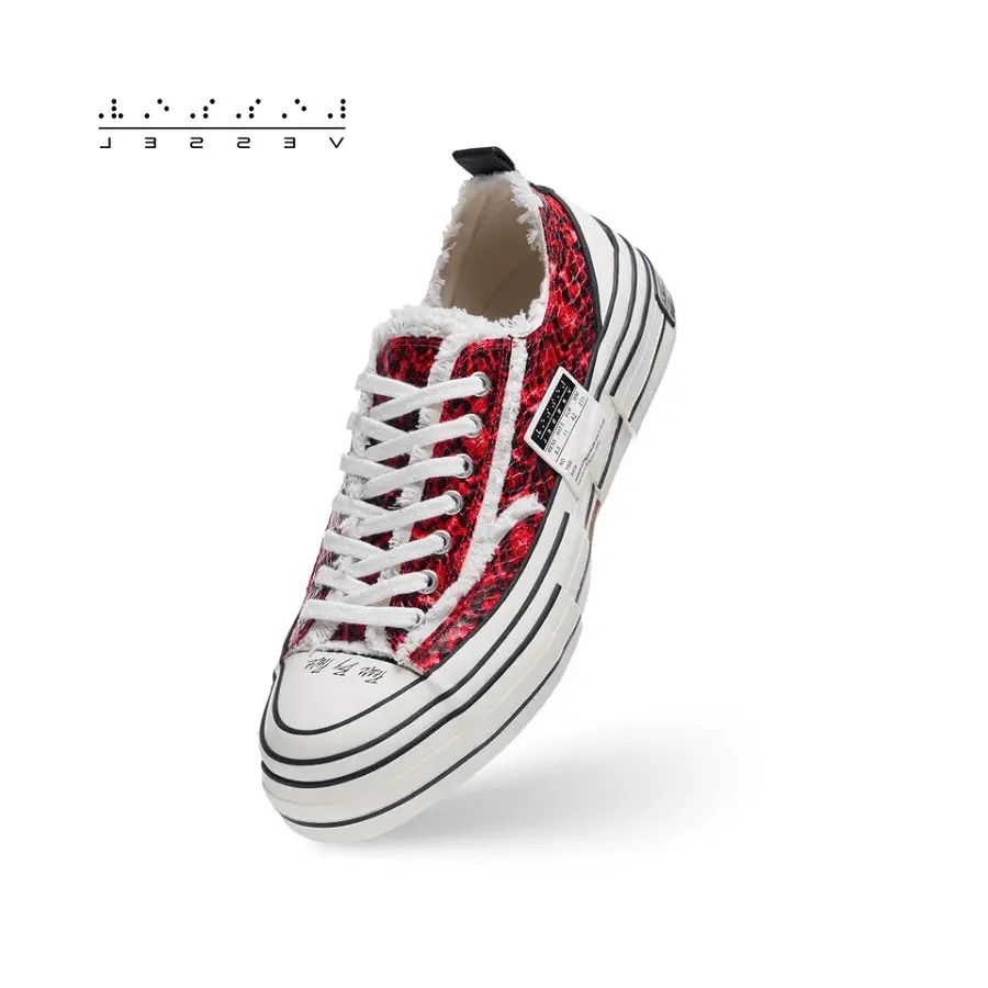 Giày xVESSEL G.O.P. Lows 'Python Pattern Red' - Ảnh 5