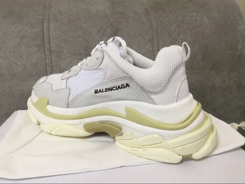 Giày Balenciaga Triple S Trainer White 524036 W09E1 9000 - Ảnh 7