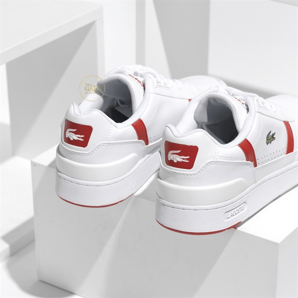 Giày Lacoste T-Clip 0721 'White Red' 7-41SMA0023286 - Ảnh 4