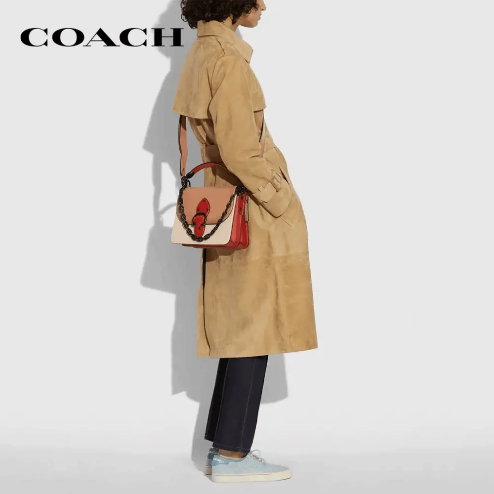 Túi Coach Beat Shoulder Bag In Colorblock C2595 V5LBO - Ảnh 5