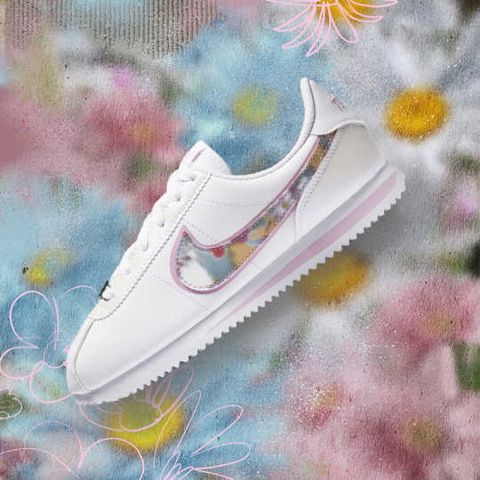 Giày Nike Wmns Cortez SE 'Fuzzy Floral Print' CN8145-100 - Ảnh 5