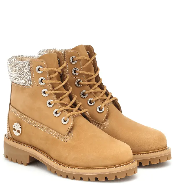 Alternative view of Giày Timberland Women's Leather and Fabric Velvet 6-Inch Boot A21XE