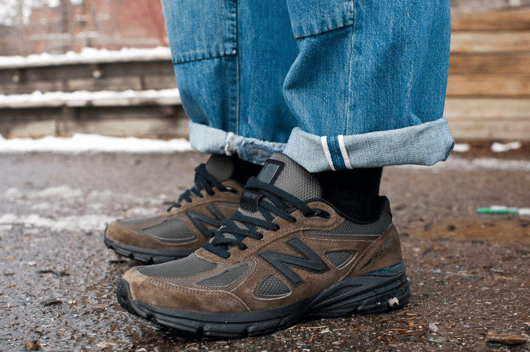 Giày New Balance 990v4 Made in USA ‘Military Green’ M990MG4 - Ảnh 5