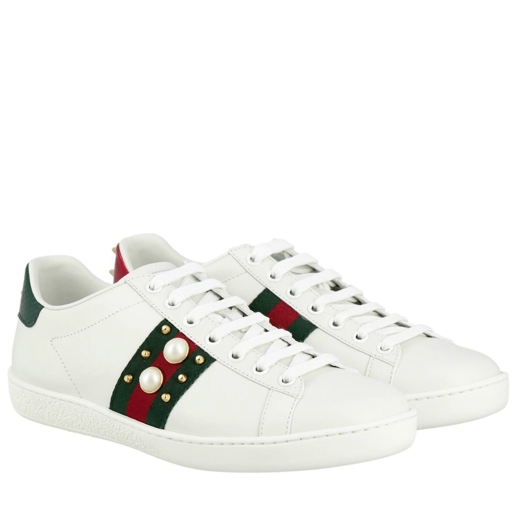 Giày Gucci Wmns Ace Studded 'White' 431887-A38G0-9064 - Ảnh 3