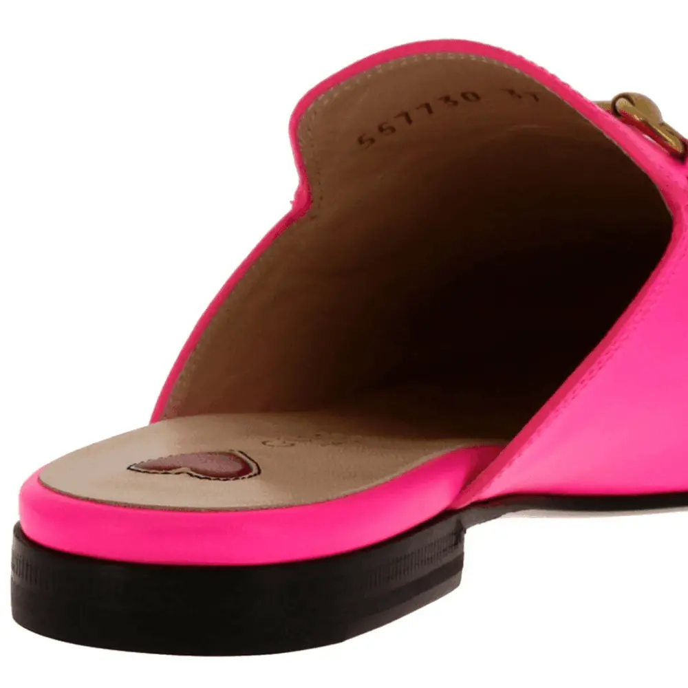 Giày Gucci Princetown Fluorescent Fuchsia 557730-0ZR60-5616 - Ảnh 5