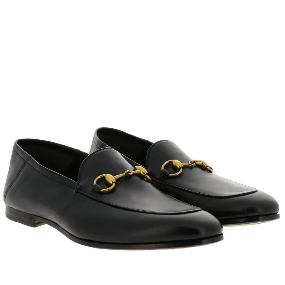 Giày Gucci Horsebit Leather Loafer 407314 DLC00 1000 - Ảnh 4