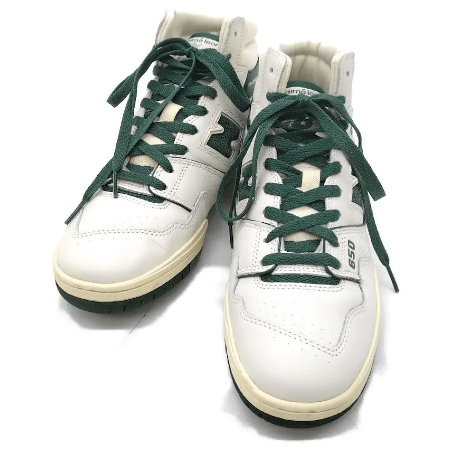 Giày New Balance 650R Aime Leon Dore 'White Green' BB650RL1 - Ảnh 4