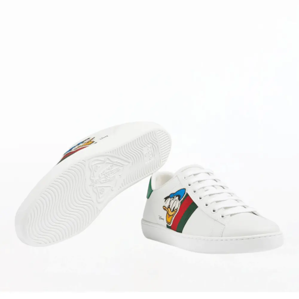 Alternative view of Giày Disney x Gucci Wmns Ace 'Donald Duck Patch' 649401-1XG60-9114
