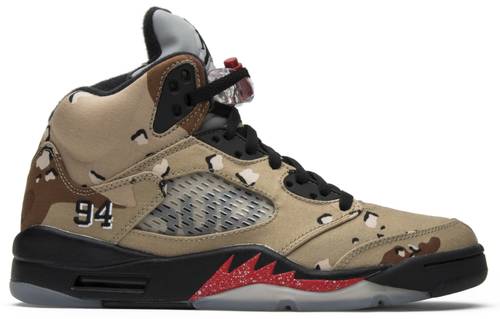 Giày Nike Supreme x Air Jordan 5 Retro 'Desert Camo' 824371-201