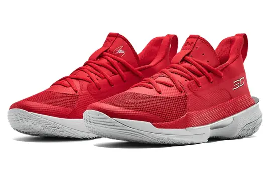 Alternative view of Giày Under Armour Curry 7 'Red White' 3023838-606
