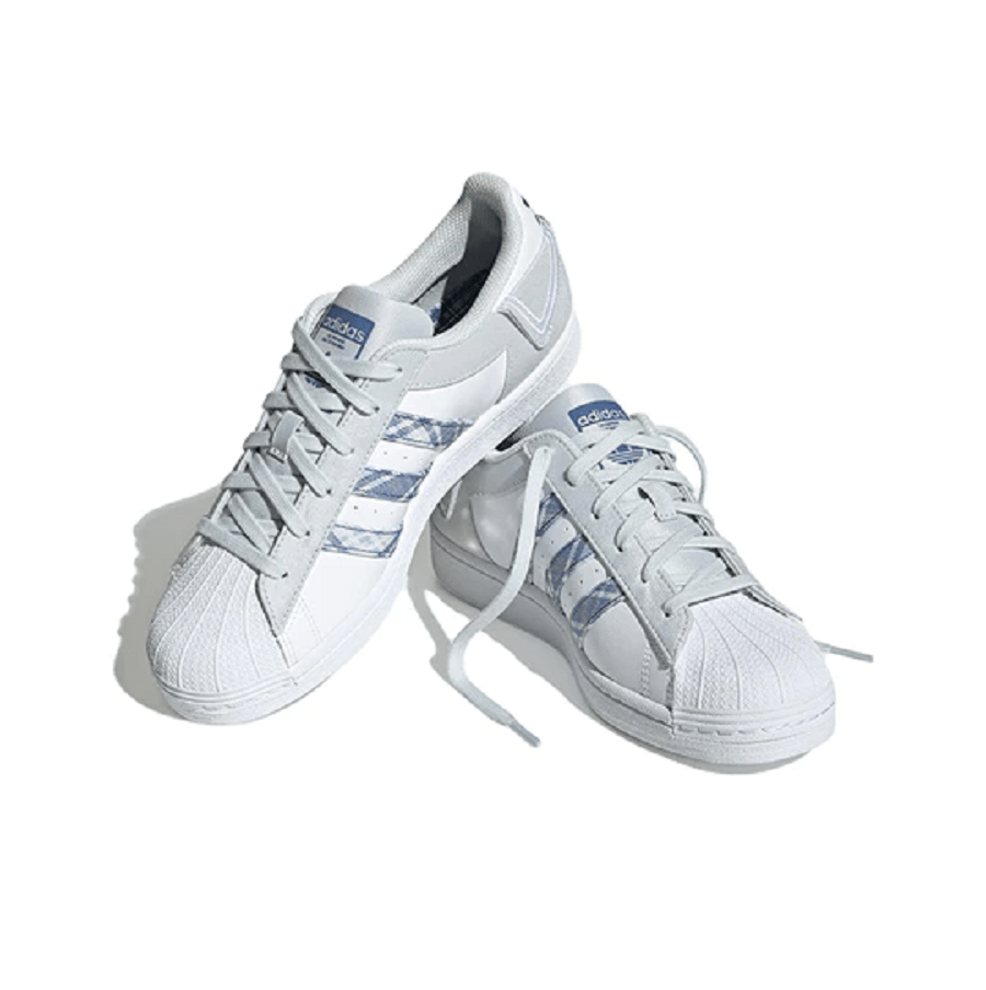 Giày Adidas Originals Superstar 'White Gray Blue' IG3005 - Ảnh 4