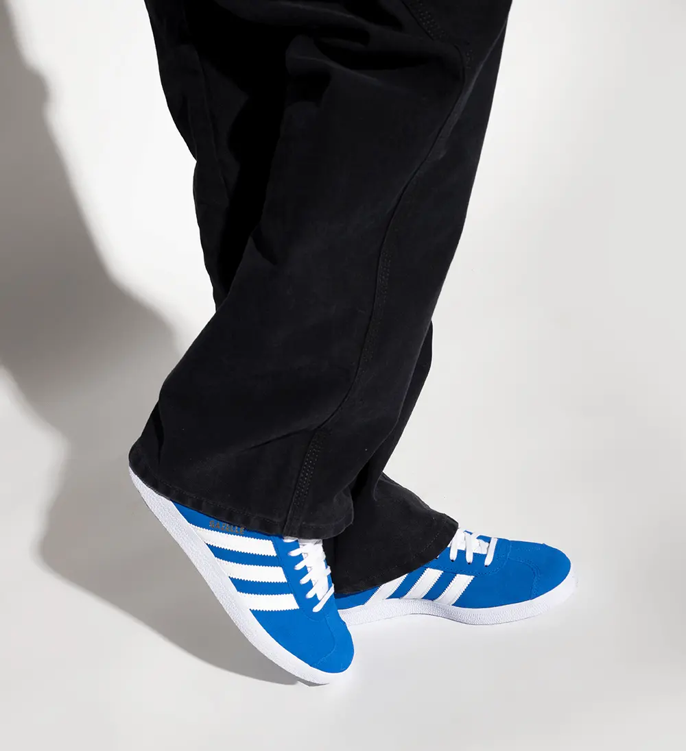 Giày Adidas Gazelle 'Blue Cloud White Gold Metallic' GX2207 - Ảnh 4