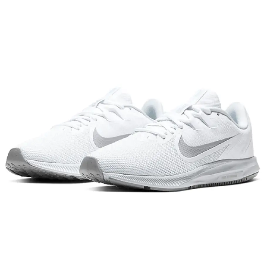 Giày Nike Downshifter 9 Low Tops Knitted 'White' AQ7486-100 - Ảnh 4