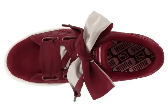 Alternative view of Giày Puma Wmns Suede Heart Quilt 'Cordovan' 365462-01