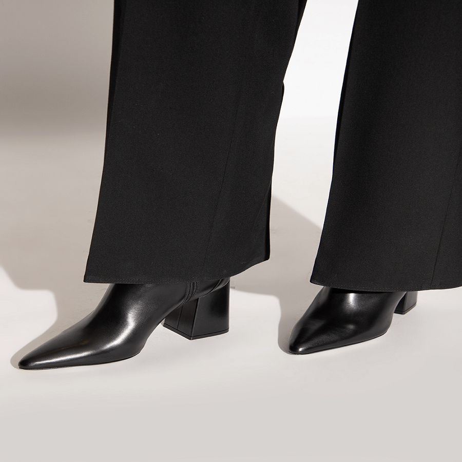 Giày Versace Safety Pin Ankle Boots Black 1003305-DVT2P-1B00V - Ảnh 2