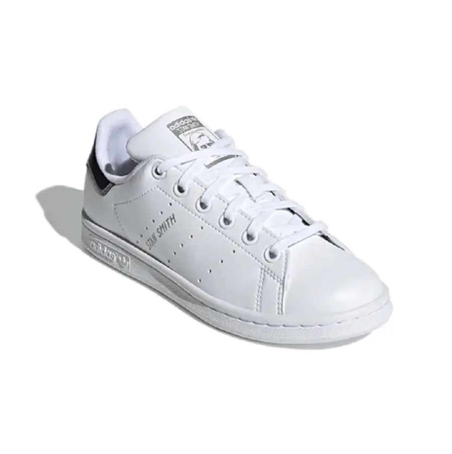 Giày Adidas Stan Smith J Shoes 'White Black Grey' H05043 - Ảnh 3