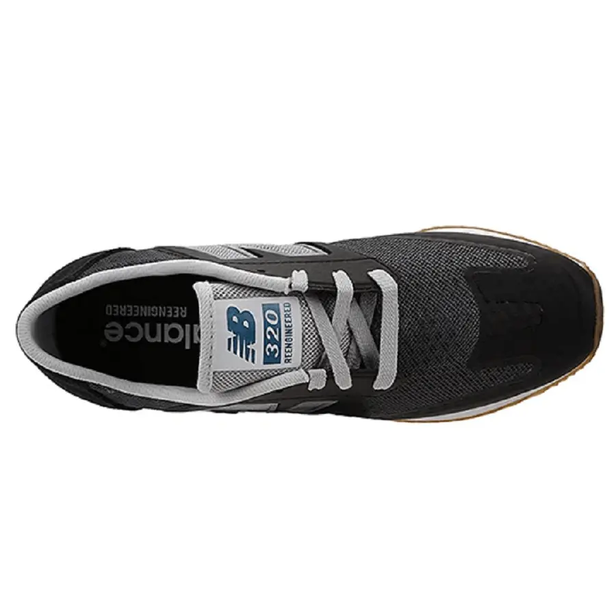 Giày New Balance 320 Low-top 'Black Gray' U320MBG - Ảnh 3