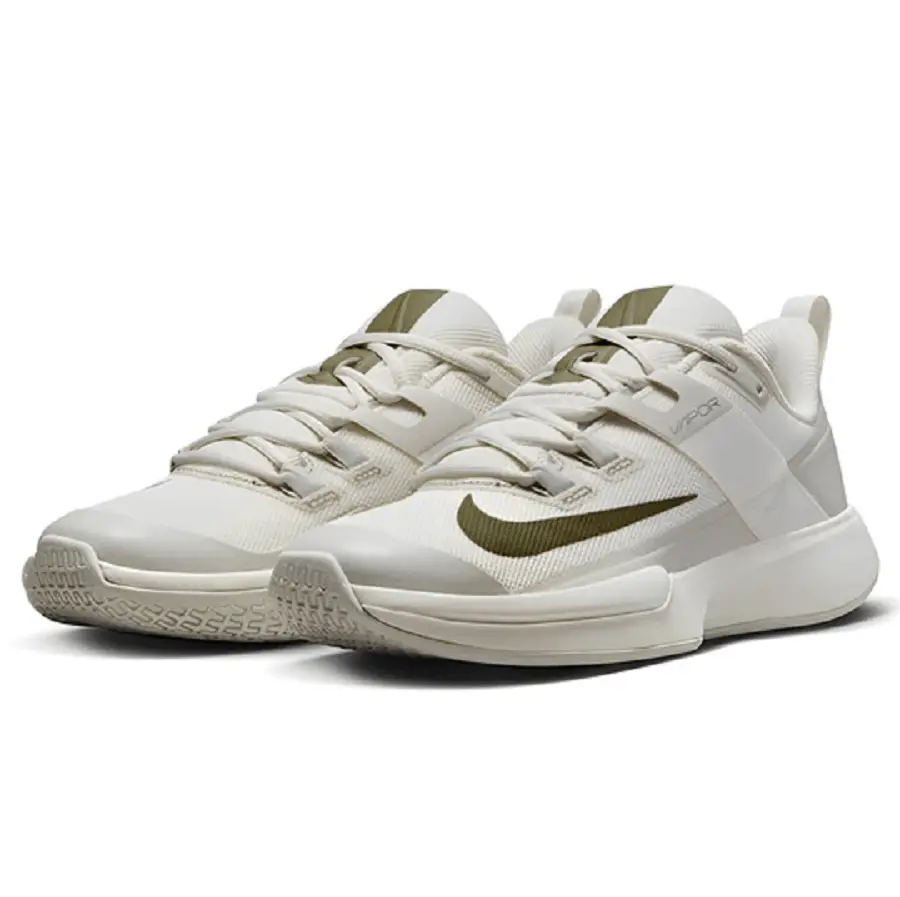 Giày Nike Court Vapor Lite 'Sail Medium Olive' DC3431-102 - Ảnh 3