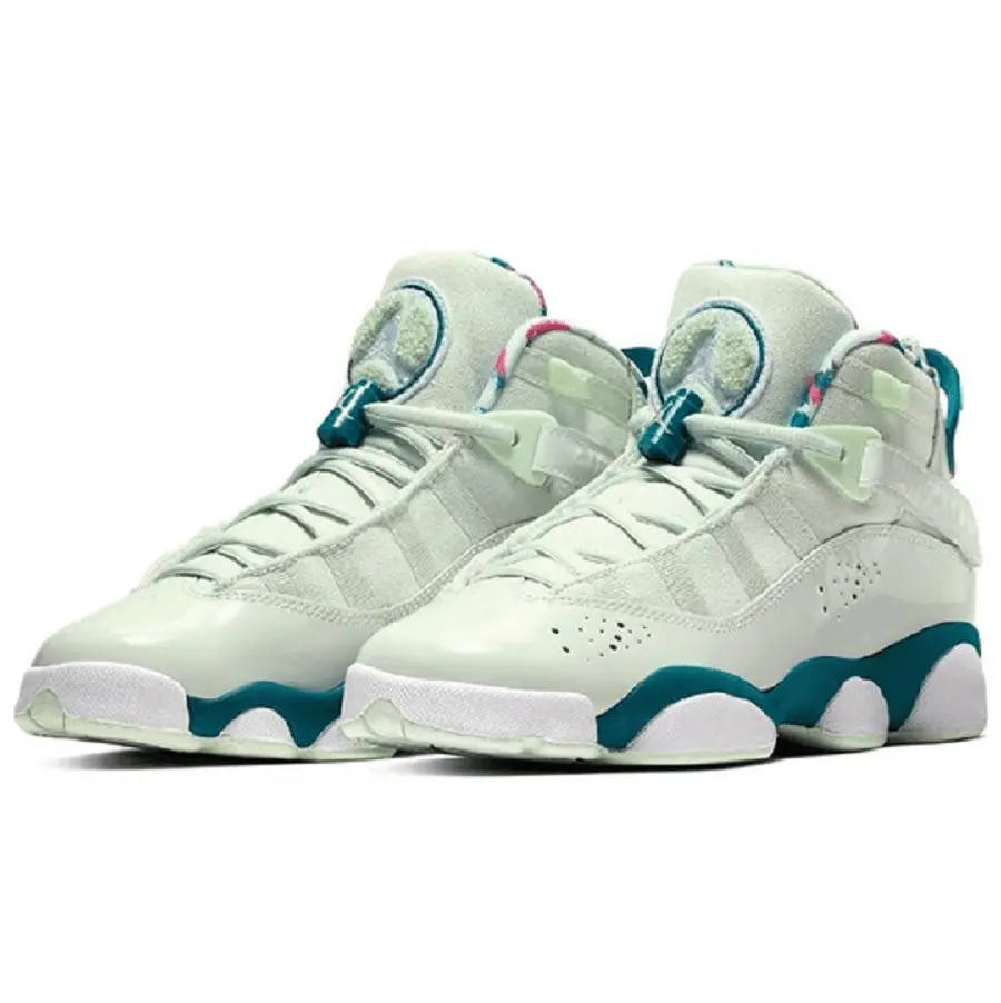 Giày Nike Air Jordan 6 Rings GS 'Green Abyss' 323399-003 - Ảnh 3