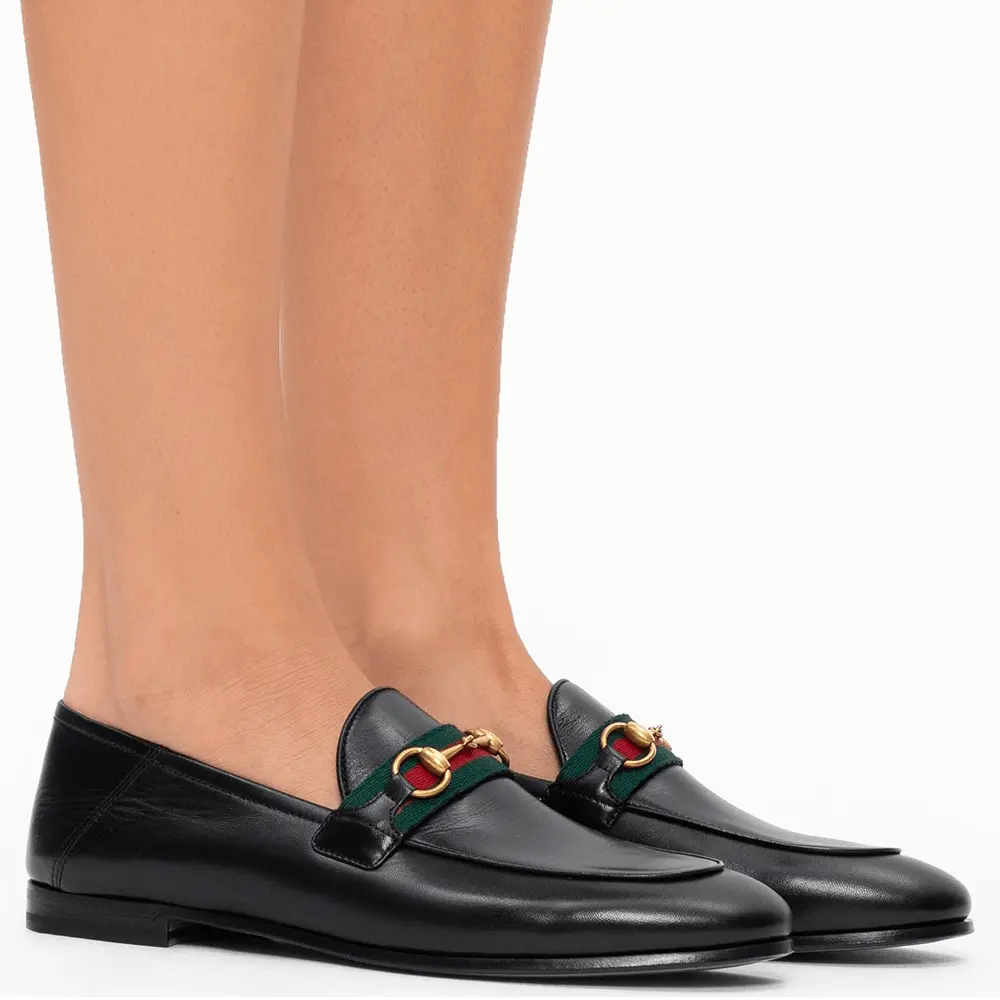 Giày Gucci Women's Loafer With Web 'Black' 631619-CQXM0-1060 - Ảnh 3