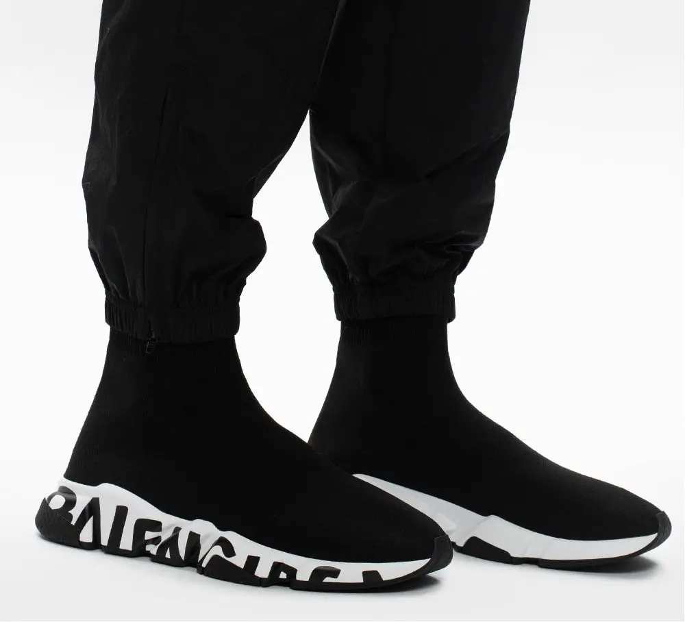 Giày Balenciaga Speed Trainer 'Graffiti Black White' 605972-W05GE-1015 - Ảnh 3