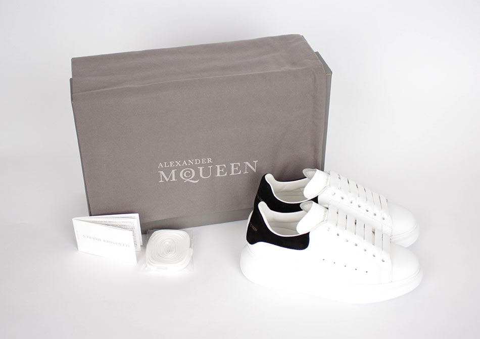 Giày Alexander McQueen Oversized SS19 'White Black' 2019 553770 WHGP7 9061 - Ảnh 4