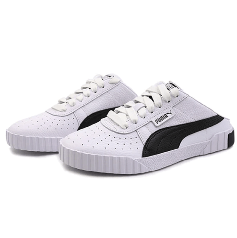 Giày Puma Cali Slip On Lace Up 'White Black' 370484-05 - Ảnh 6
