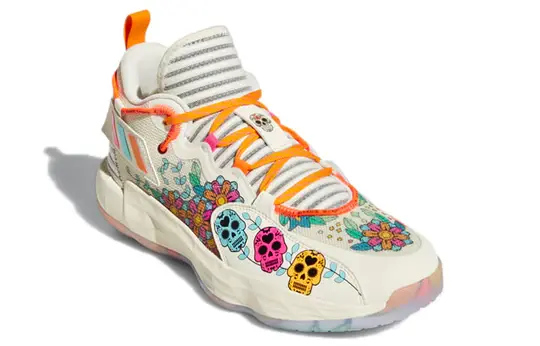 Giày Adidas Dame 7 Extply day Of The Dead 'Cream White' GW3832 - Ảnh 4
