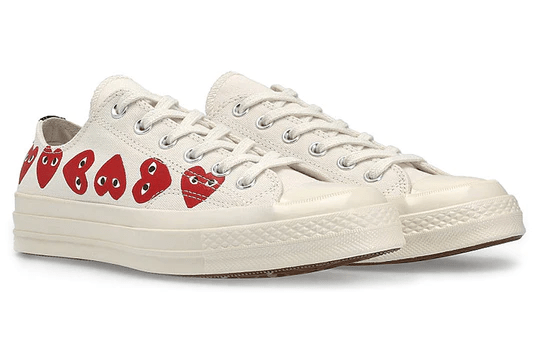 Giày Converse Comme des Garçons Play x Chuck 70 Low Top Multi Heart 162975C - Ảnh 5