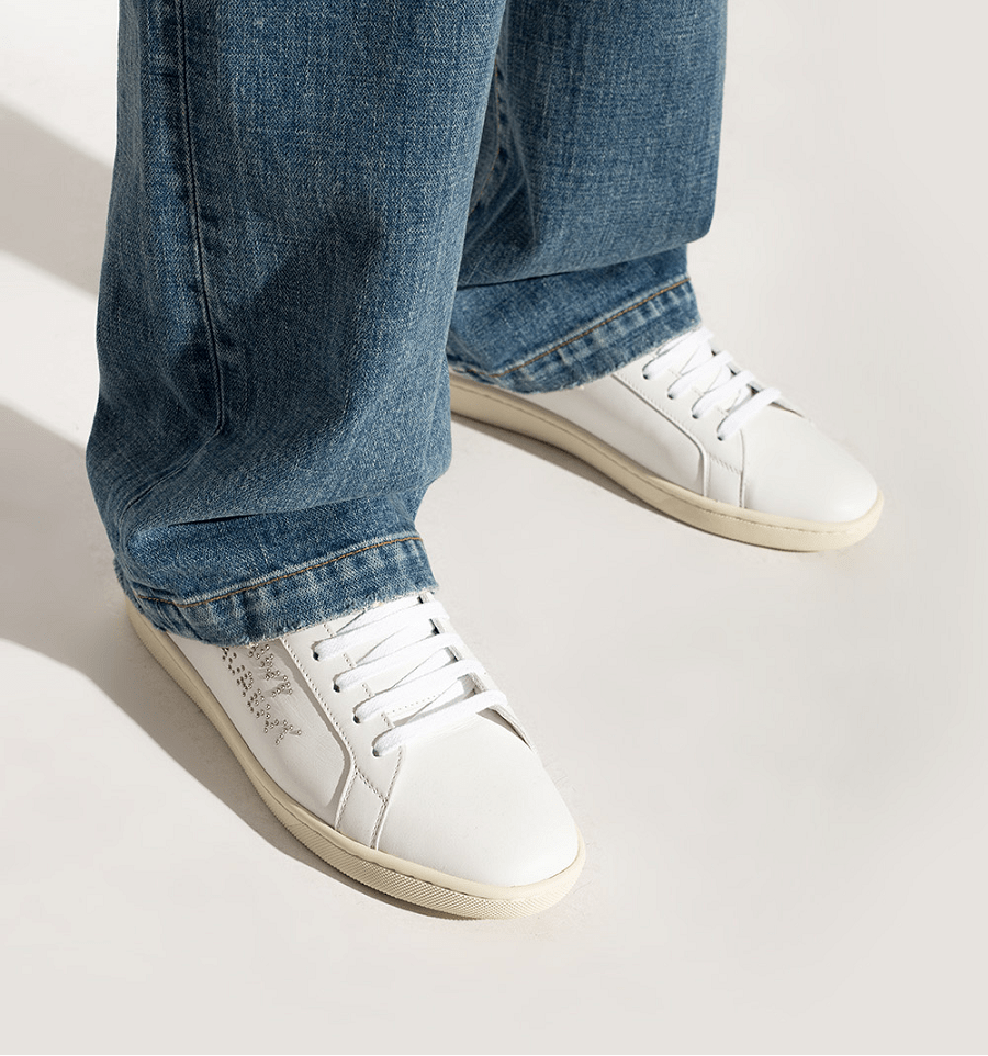 Giày Saint Laurent SL/08 Low-top 'White' 711246AAASW9030 - Ảnh 2