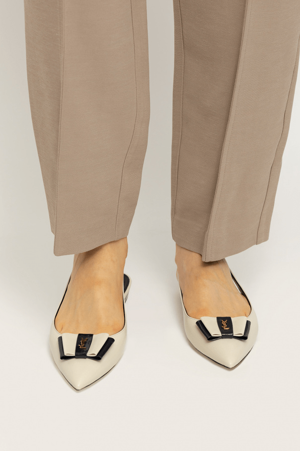 Giày Saint Laurent Anaïs Slingback 'Pearl' 649621AAAOF1912 - Ảnh 4