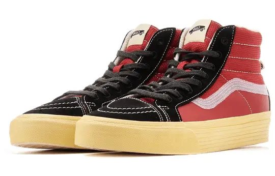 Alternative view of Giày Vans Sk8 Hi Notchback Split VR3 'Black Red' VN0A5FBH458