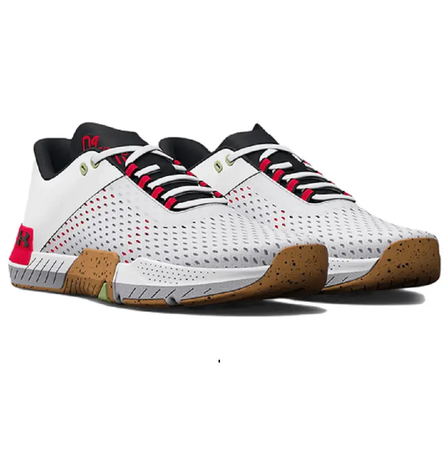 Giày Under Armour TriBase Reign 4 'White Radio Red' 3025052-107 - Ảnh 4