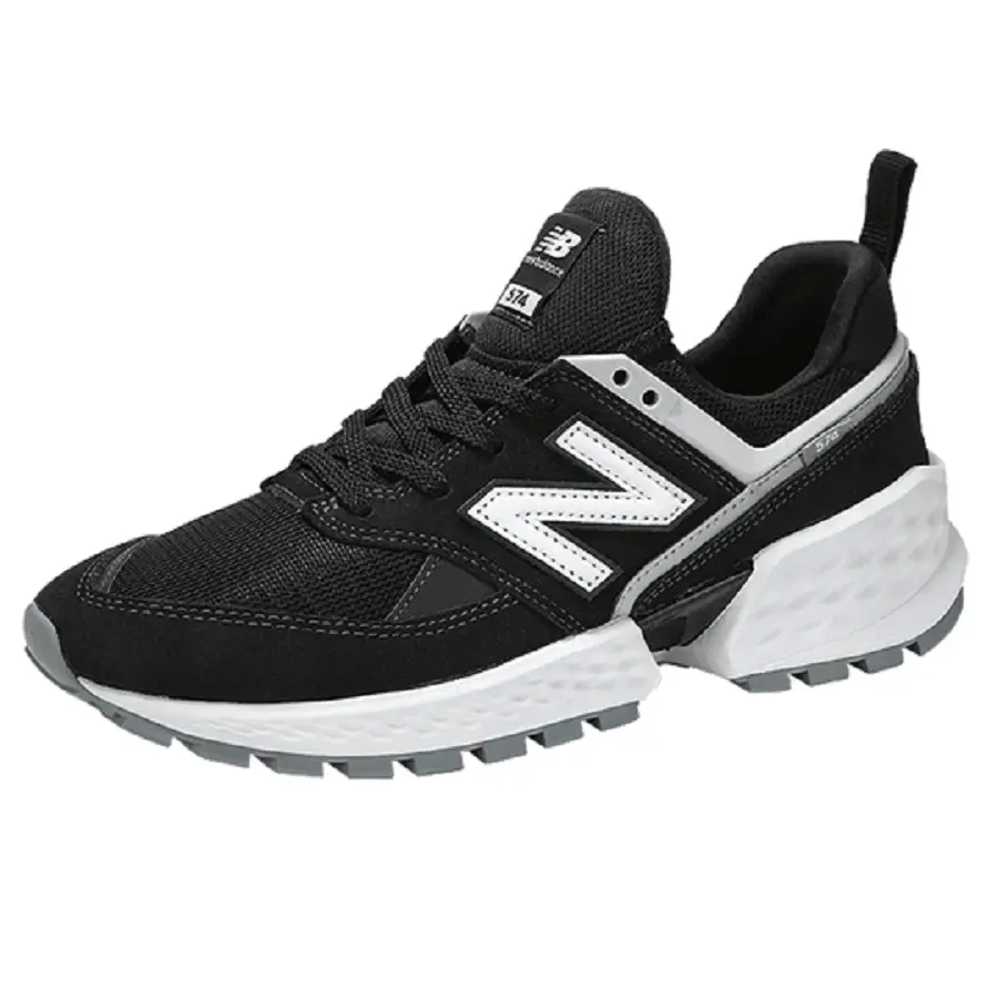 Giày New Balance 574 Lifestyle 'Black White' MS574NSE - Ảnh 4