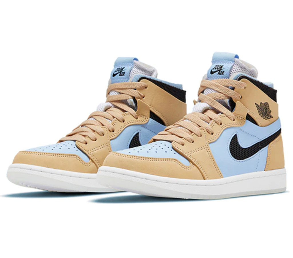 Giày Wmns Air Jordan 1 High Zoom Comfort High 'Psychic Blue Sesame' - Ảnh 5