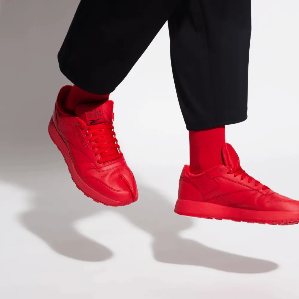 Giày Reebok Classic Leather Tabi x Maison Margiela 'Vector Red' H04866 - Ảnh 5