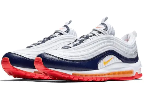 Giày Nike Wmns Air Max 97 'Platinum Navy Orange' 921733-015 - Ảnh 3