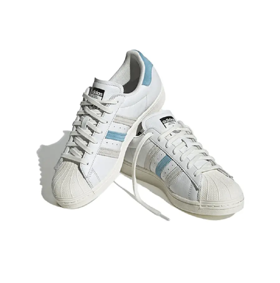 Giày Adidas Superstar 'Cream White Preloved Blue' GZ9381 - Ảnh 4