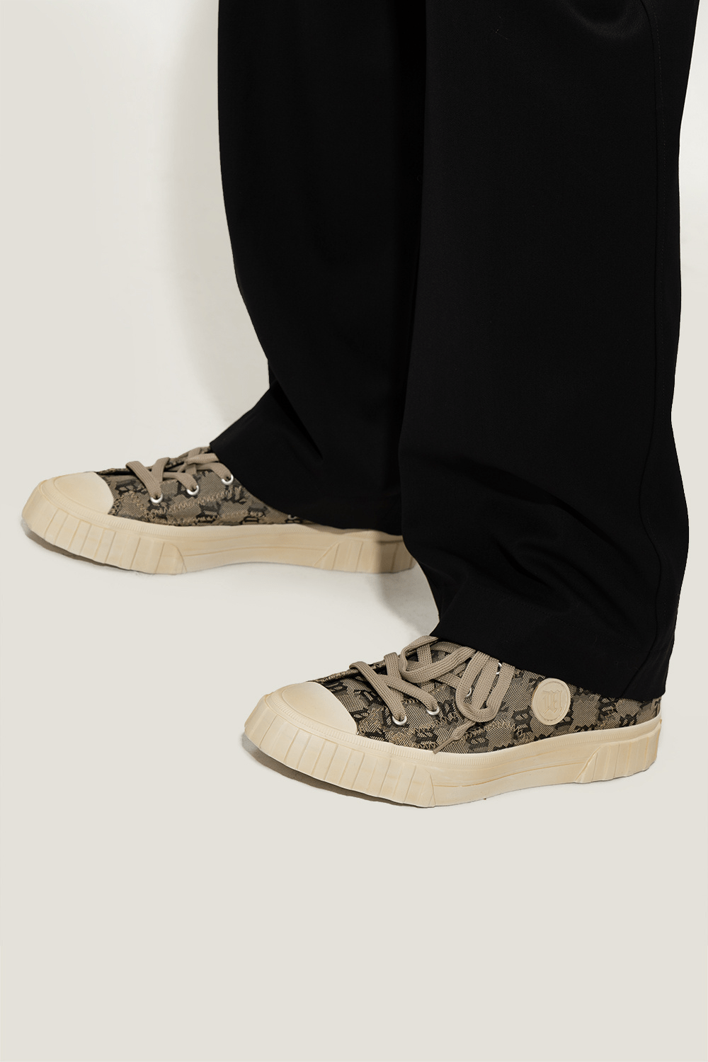 Giày MSIBHV Army Sneaker Low Monogram Beige 3121BM634 - Ảnh 3