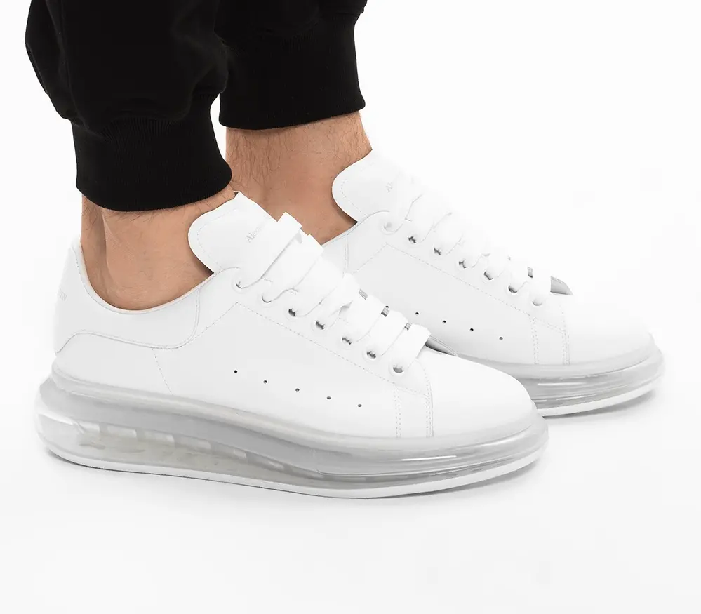 Giày Alexander McQueen Oversized Sneaker 'Clear Sole - White' 604232-WHX98-9000 - Ảnh 4