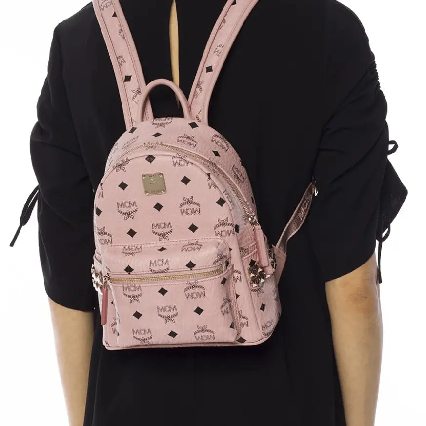 Alternative view of Balo MCM Stark Backpack With Studs 'Pink' MMK7AVE41PZ001