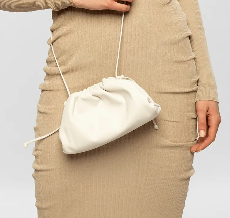 Túi Bottega Veneta Mini Pouch Bag 'Chalk/Gold' 585852-VCP40-9143 - Ảnh 4