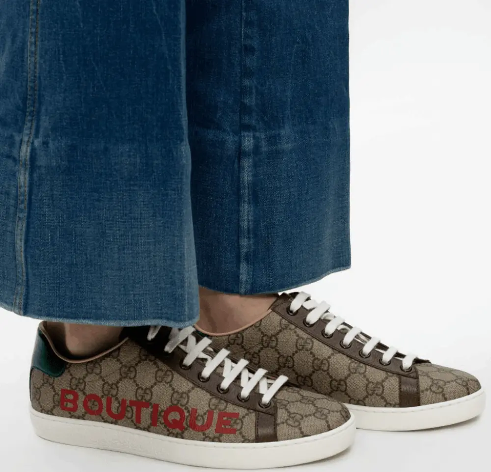 Giày Gucci Boutique GG Supreme Canvas Leather Sneaker 623235-2BL10-8660 - Ảnh 5