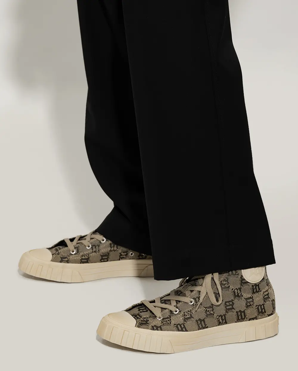 Alternative view of Giày MSIBHV Army Sneaker High Monogram 'Beige' 3121BM605