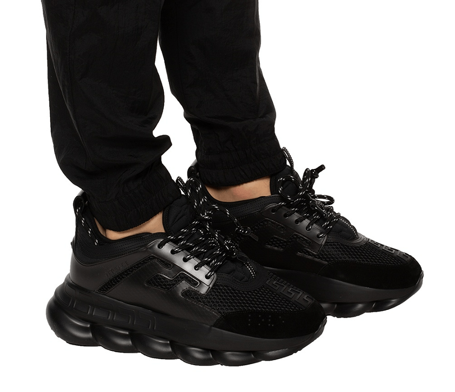 Giày Versace Chain Reaction 'Triple Black' DSU7071E-D7CTG-D41 - Ảnh 3