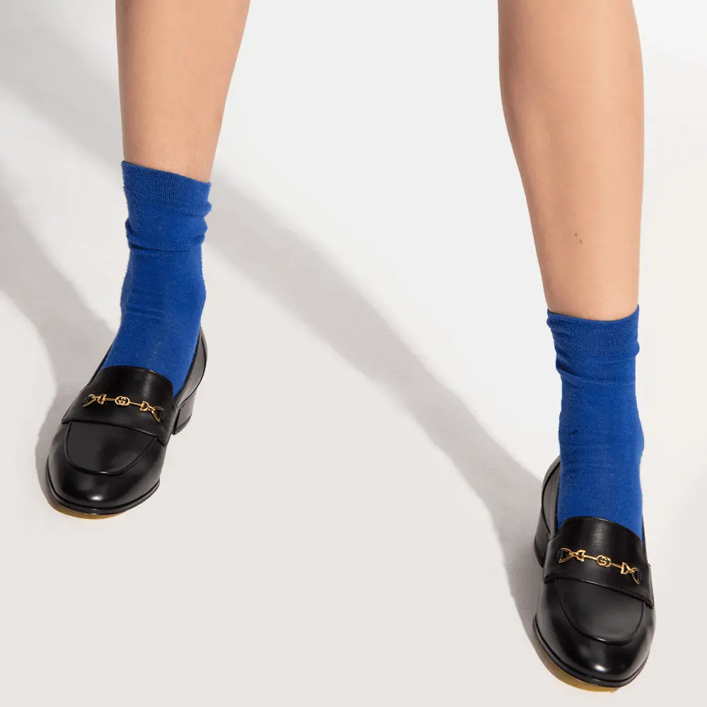 Giày Gucci Wmns Loafer With Horsebit Black 658268-1W600-1000 - Ảnh 4