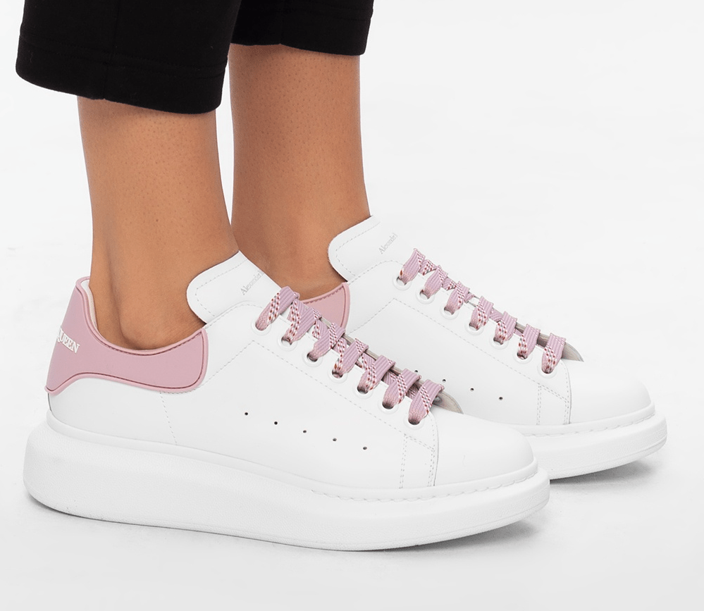 Giày Alexander McQueen Wmns Oversized Sneaker 'White Pink' 621056-WHXMT-9377 - Ảnh 5