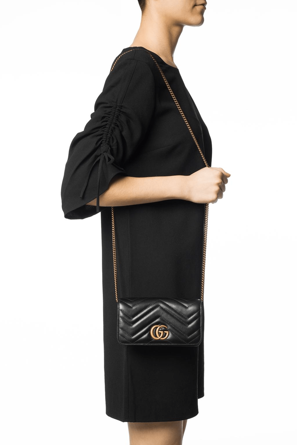 Túi Gucci GG Marmont Mini Bag 488426 DSVRT 1000 - Ảnh 6