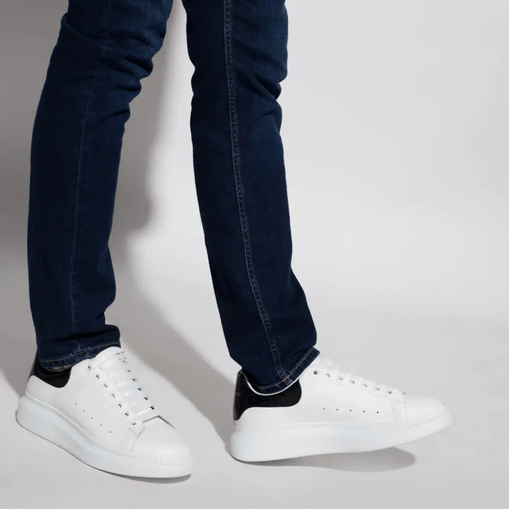 Giày Alexander McQueen Oversized Sneaker 'White Black Iridescent' 553680-WIA4N-9061 - Ảnh 6