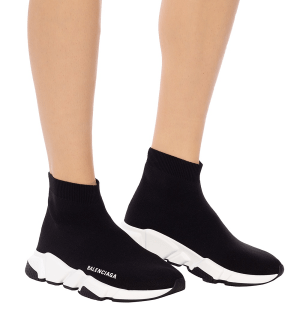Alternative view of Giày Balenciaga Speed Trainer 'Black White' 525712-W05G0-1000